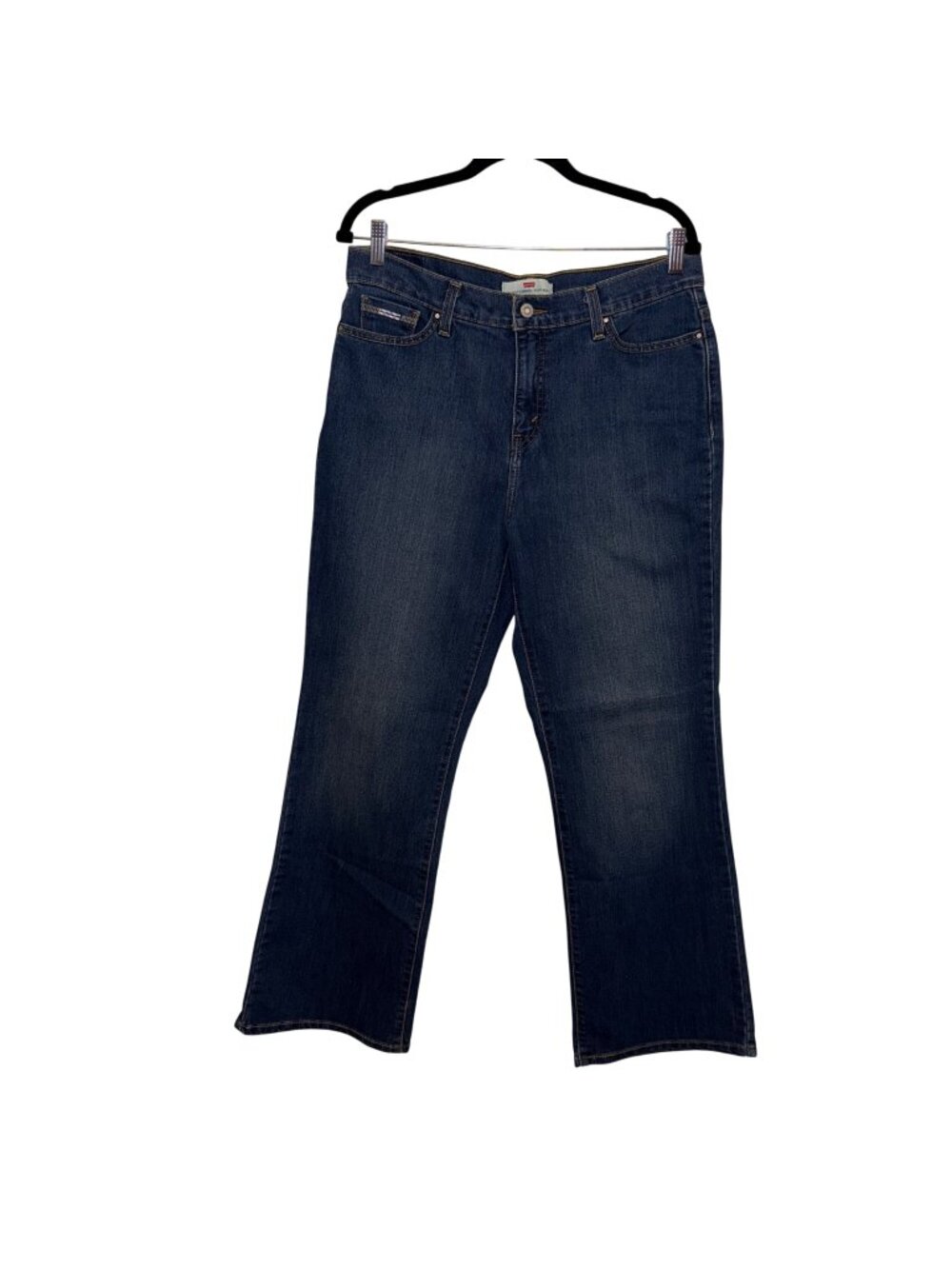 Levis 512 Perfectly Slimming Womens Bootcut Jeans Size 14 Blue Denim